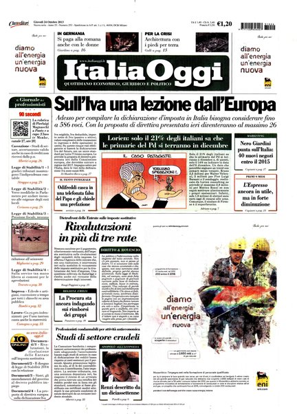 Italia oggi : quotidiano di economia finanza e politica